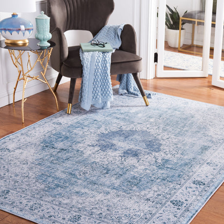 Safavieh Machine Washable Tucson Tsn190Y Green/Grey Rug.