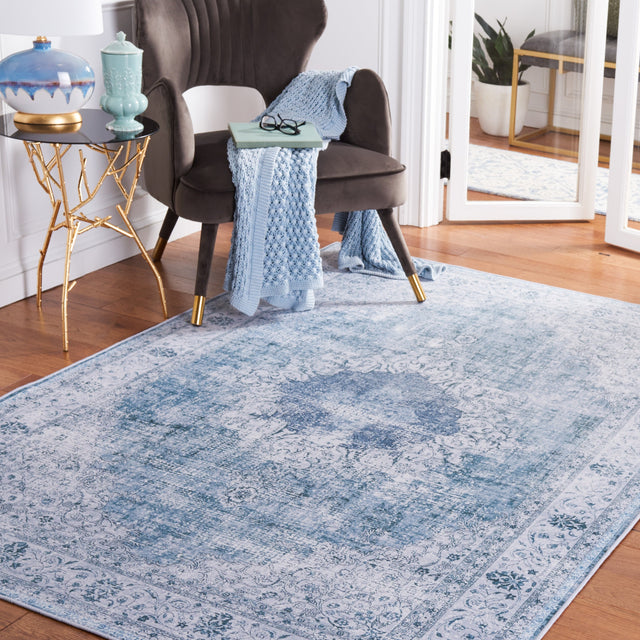 Safavieh Machine Washable Tucson Tsn190Y Green/Grey Rug.