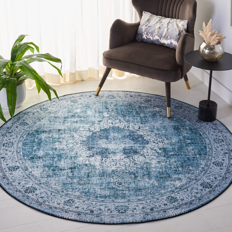 Safavieh Machine Washable Tucson Tsn190Y Green/Grey Rug.