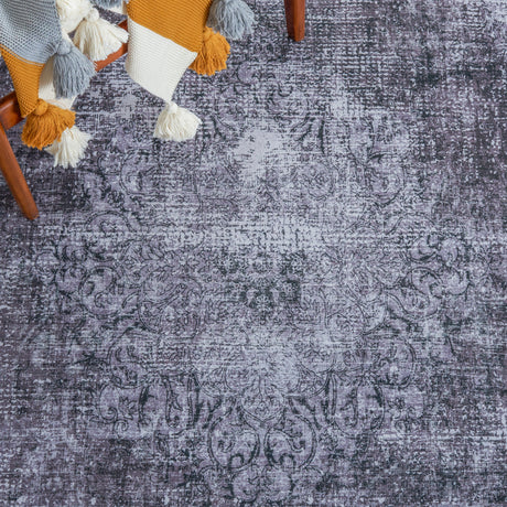 Safavieh Machine Washable Tucson Tsn190Z Black/Grey Rug.