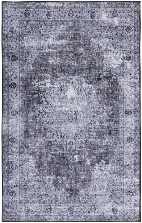 Safavieh Machine Washable Tucson Tsn190Z Black/Grey Rug.