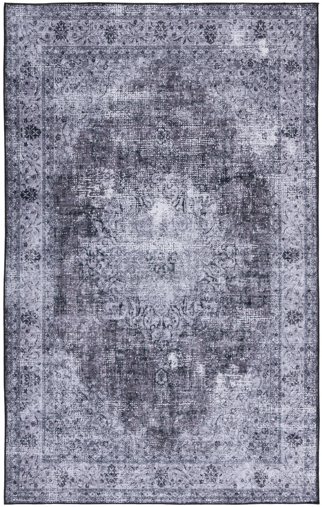 Safavieh Machine Washable Tucson Tsn190Z Black/Grey Rug.