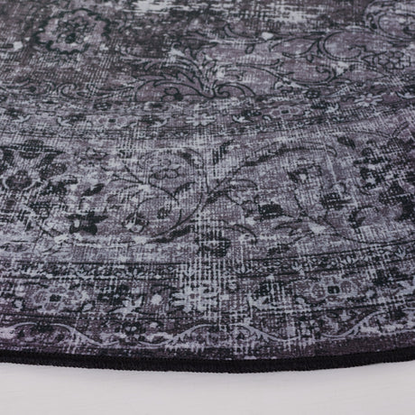Safavieh Machine Washable Tucson Tsn190Z Black/Grey Rug.