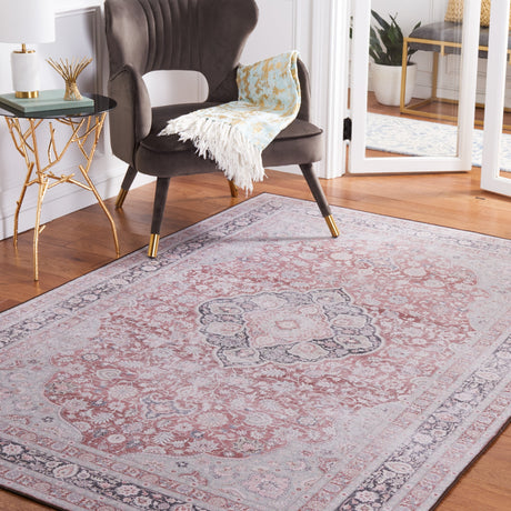 Safavieh Machine Washable Tucson Tsn191P Rust/Sage Rug.
