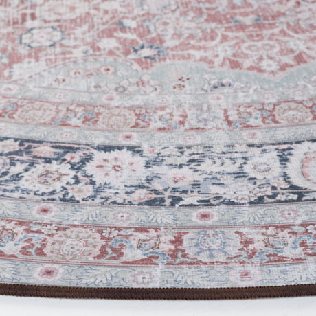 Safavieh Machine Washable Tucson Tsn191P Rust/Sage Rug.
