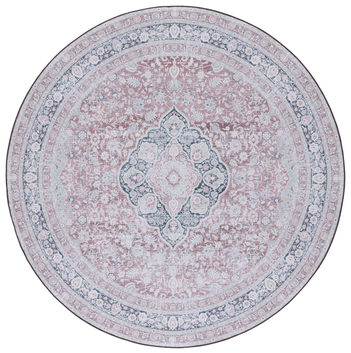 Safavieh Machine Washable Tucson Tsn191P Rust/Sage Rug.