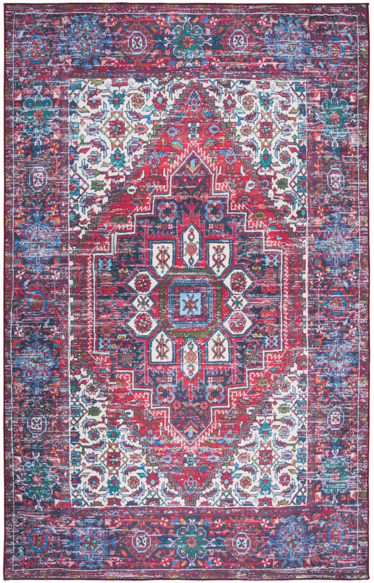 Safavieh Tucson Tsn192Q Red/Blue Area Rug