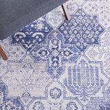 Safavieh Machine Washable Tucson Tsn193F Grey/Navy Rug.