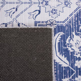 Safavieh Machine Washable Tucson Tsn193F Grey/Navy Rug.