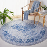 Safavieh Machine Washable Tucson Tsn193F Grey/Navy Rug.