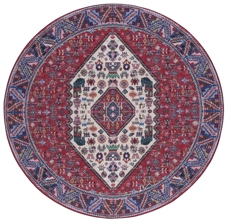 Safavieh Machine Washable Tucson Tsn194B Beige/Rust Rug.