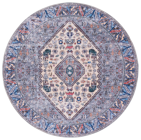 Safavieh Machine Washable Tucson Tsn194C Beige/Grey Rug.
