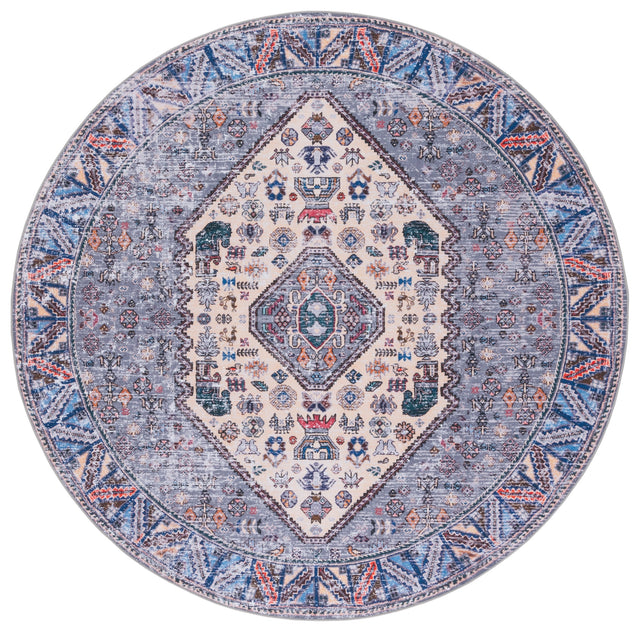 Safavieh Machine Washable Tucson Tsn194C Beige/Grey Rug.