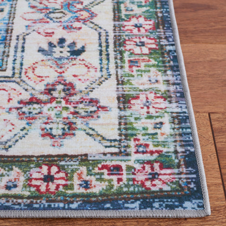 Safavieh Machine Washable Tucson Tsn196N Navy/Beige Rug.
