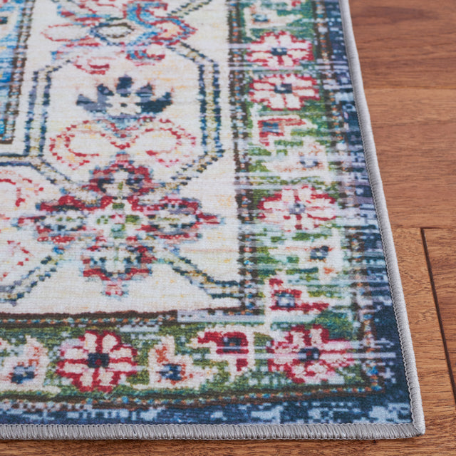 Safavieh Machine Washable Tucson Tsn196N Navy/Beige Rug.