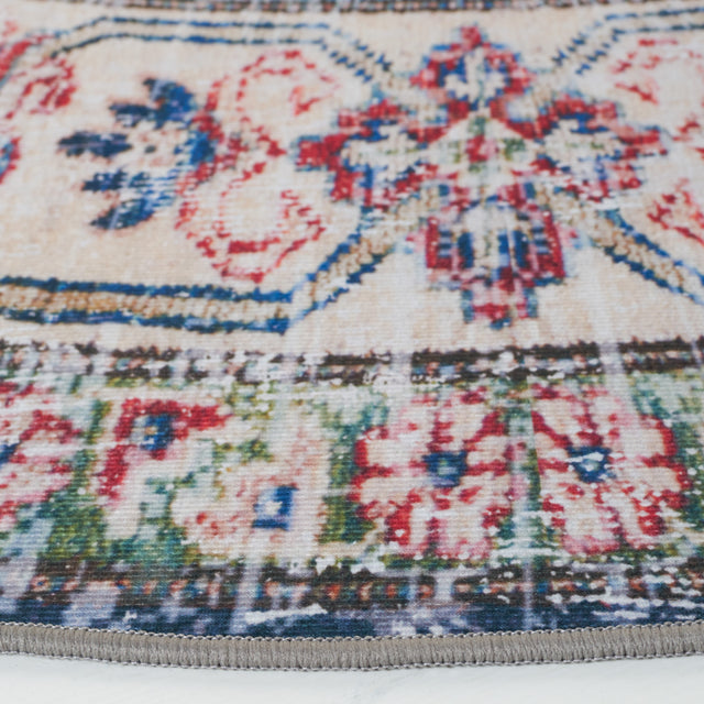 Safavieh Machine Washable Tucson Tsn196N Navy/Beige Rug.