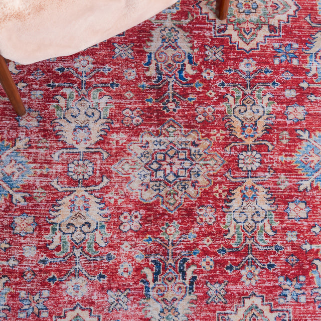 Safavieh Machine Washable Tucson Tsn196P Rust/Beige Rug.