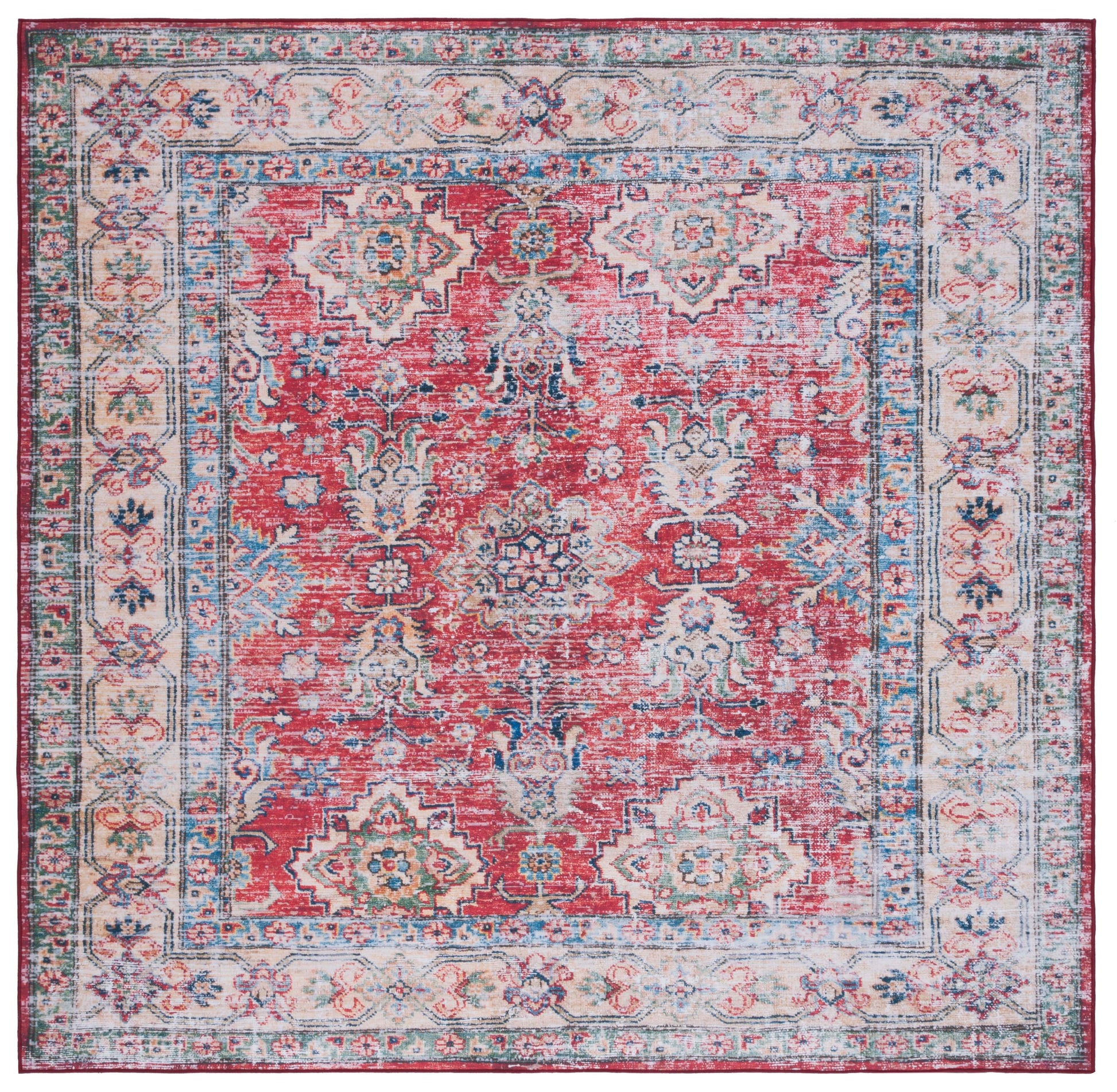 Safavieh Tucson Tsn196P Rust/Beige Area Rug