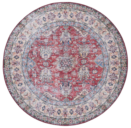Safavieh Machine Washable Tucson Tsn196P Rust/Beige Rug.
