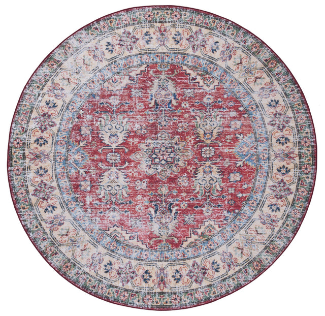 Safavieh Machine Washable Tucson Tsn196P Rust/Beige Rug.