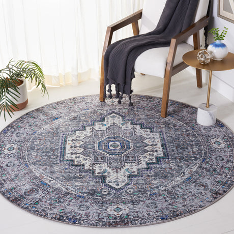 Safavieh Machine Washable Tucson Tsn198B Beige/Grey Rug.
