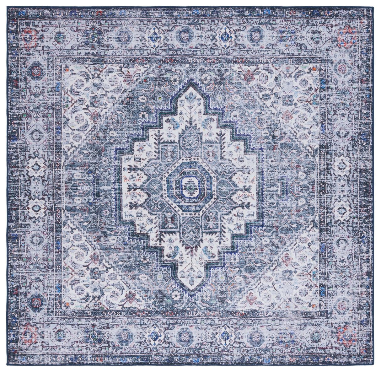 Safavieh Machine Washable Tucson Tsn198C Beige/Green Rug.