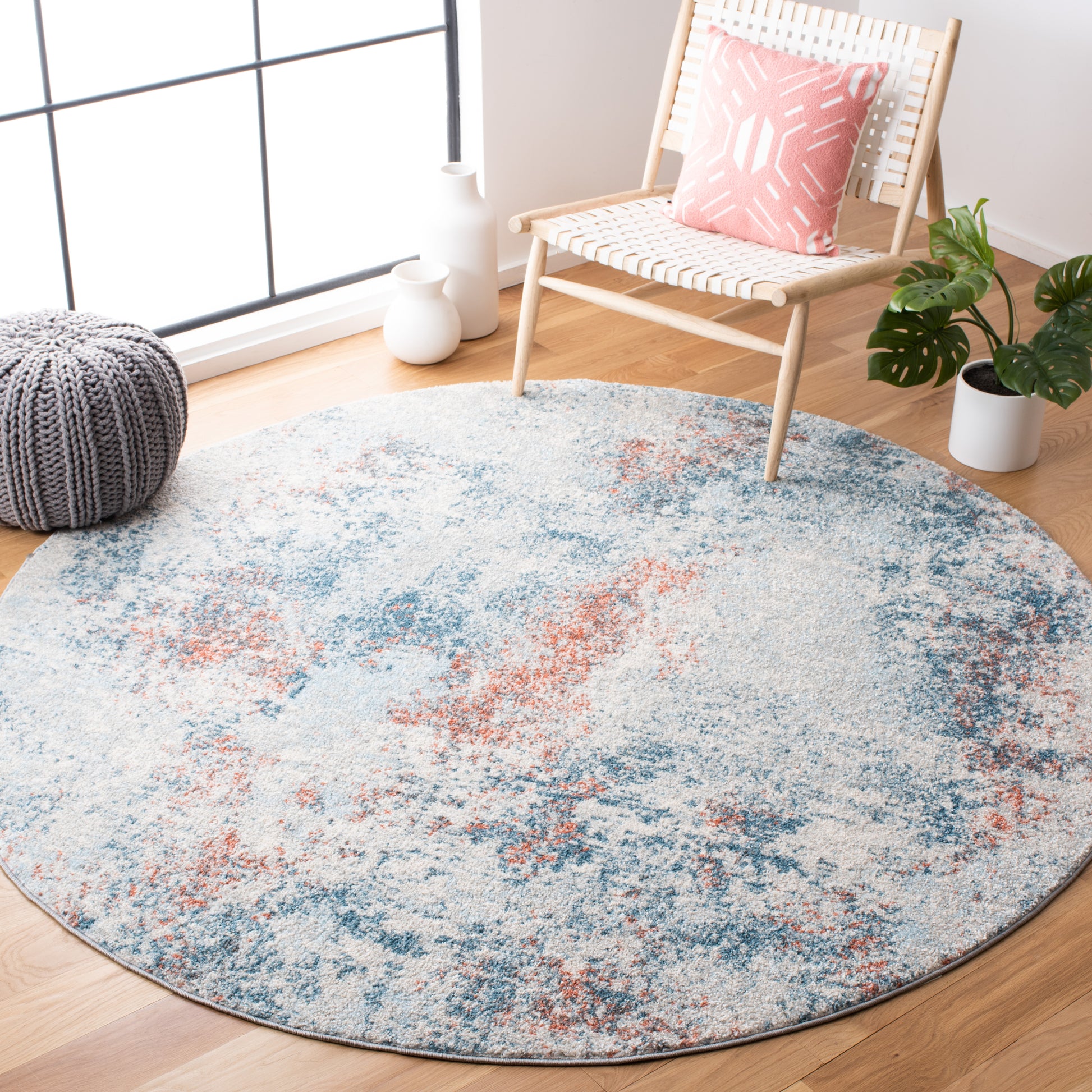 Safavieh Tulum Tul209M Light Blue/Ivory Area Rug