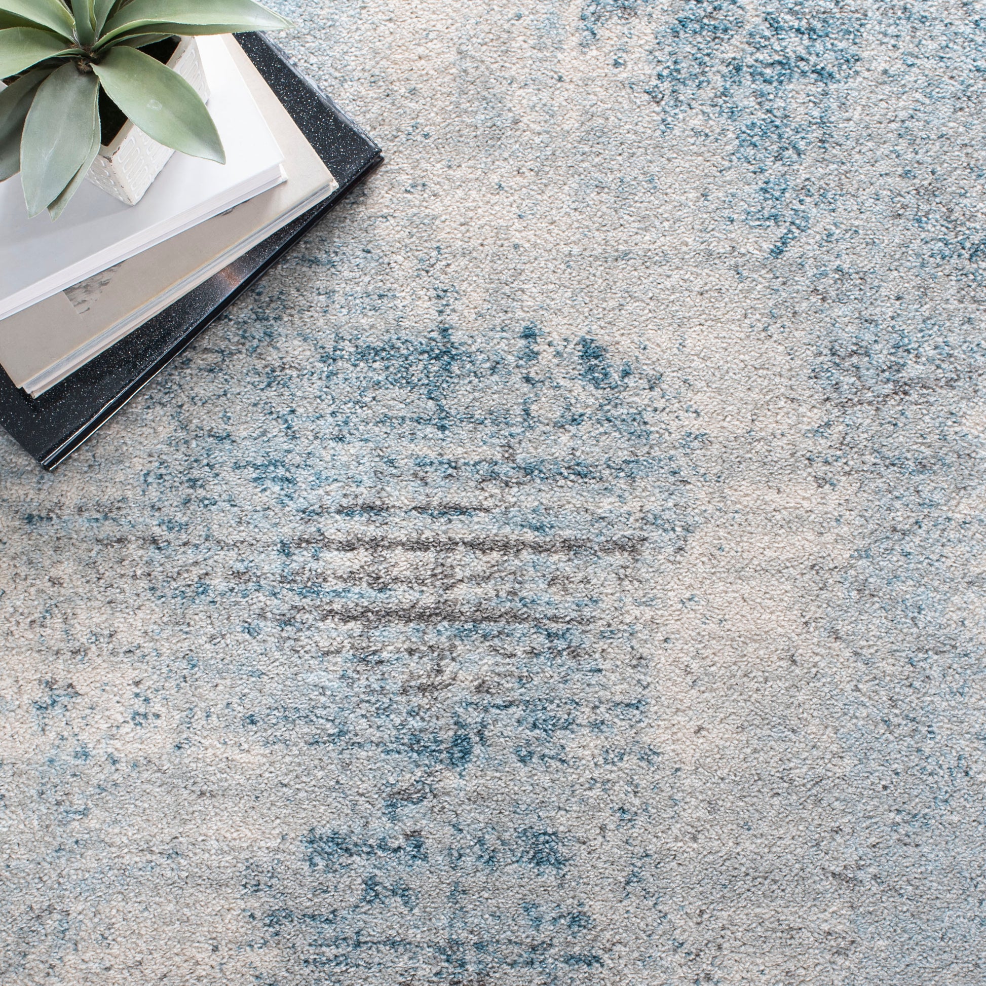 Safavieh Tulum Tul228F Grey/Blue Area Rug