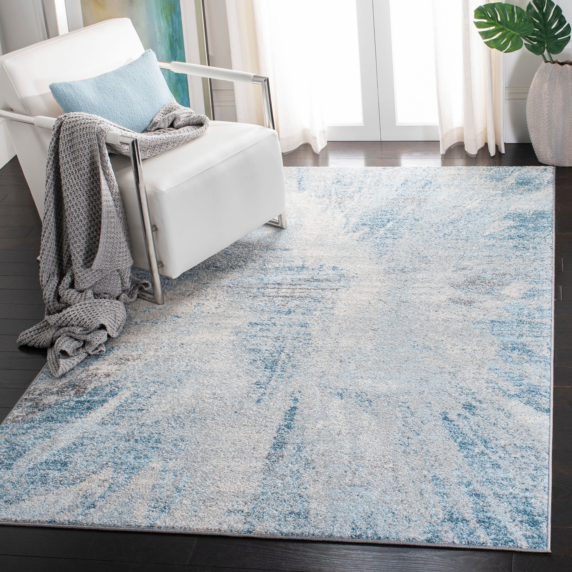 Safavieh Tulum Tul228F Grey/Blue Area Rug