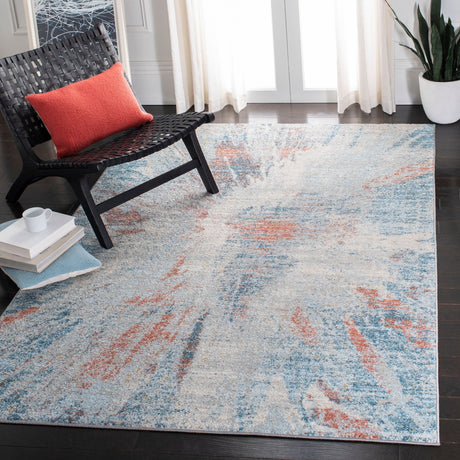 Safavieh Tulum Tul228M Blue/Pink Rug.