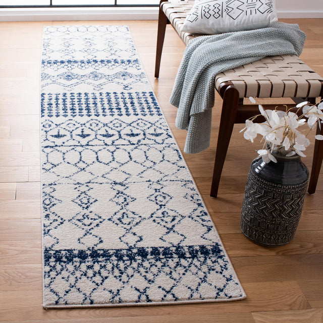 Safavieh Tulum Tul229E Ivory/Navy Rugs.