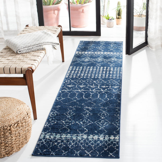 Safavieh Tulum Tul229N Navy/Ivory Rugs.