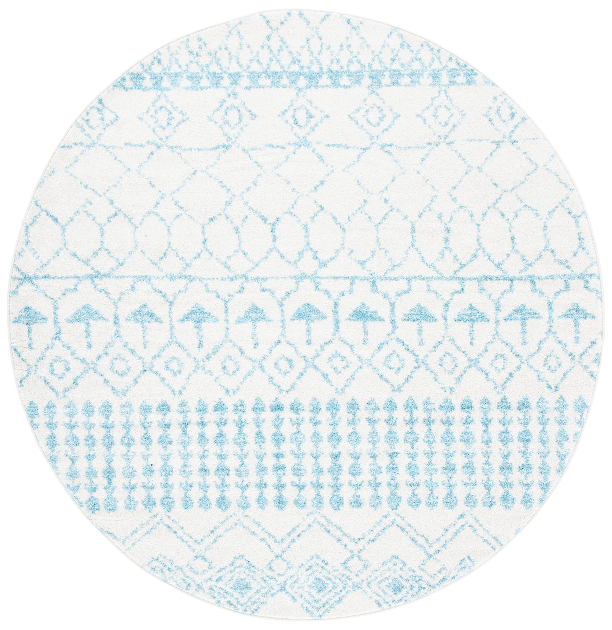 Safavieh Tulum Tul229P Ivory/Turquoise Area Rug