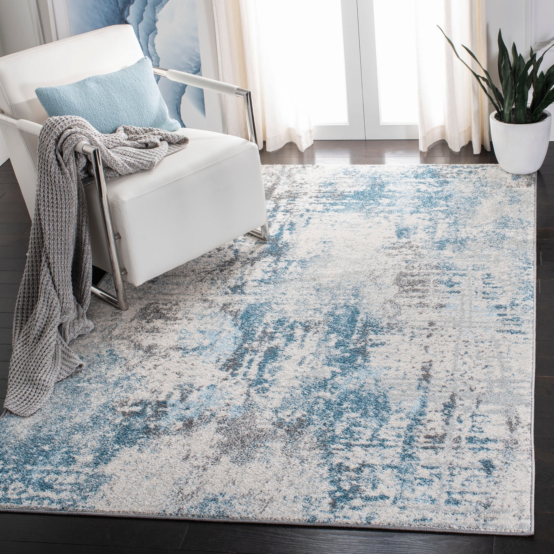 Safavieh Tulum Tul232A Ivory/Blue Area Rug