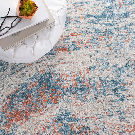 Safavieh Tulum Tul235A Ivory/Dark Blue Rug.