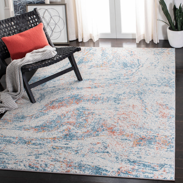 Safavieh Tulum Tul235A Ivory/Dark Blue Rug.