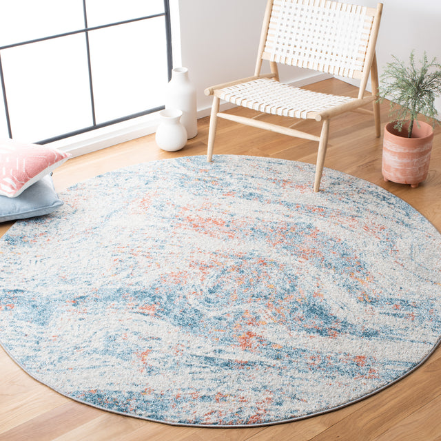 Safavieh Tulum Tul235A Ivory/Dark Blue Rug.