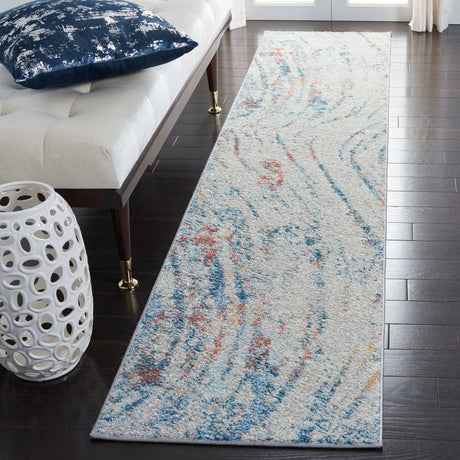 Safavieh Tulum Tul236A Ivory/Dark Blue Rug.