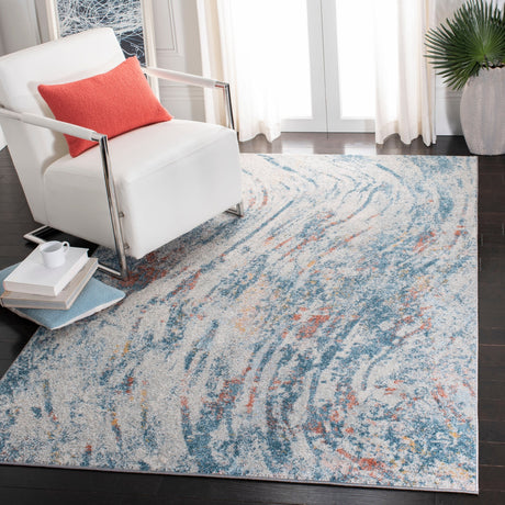 Safavieh Tulum Tul236A Ivory/Dark Blue Rug.