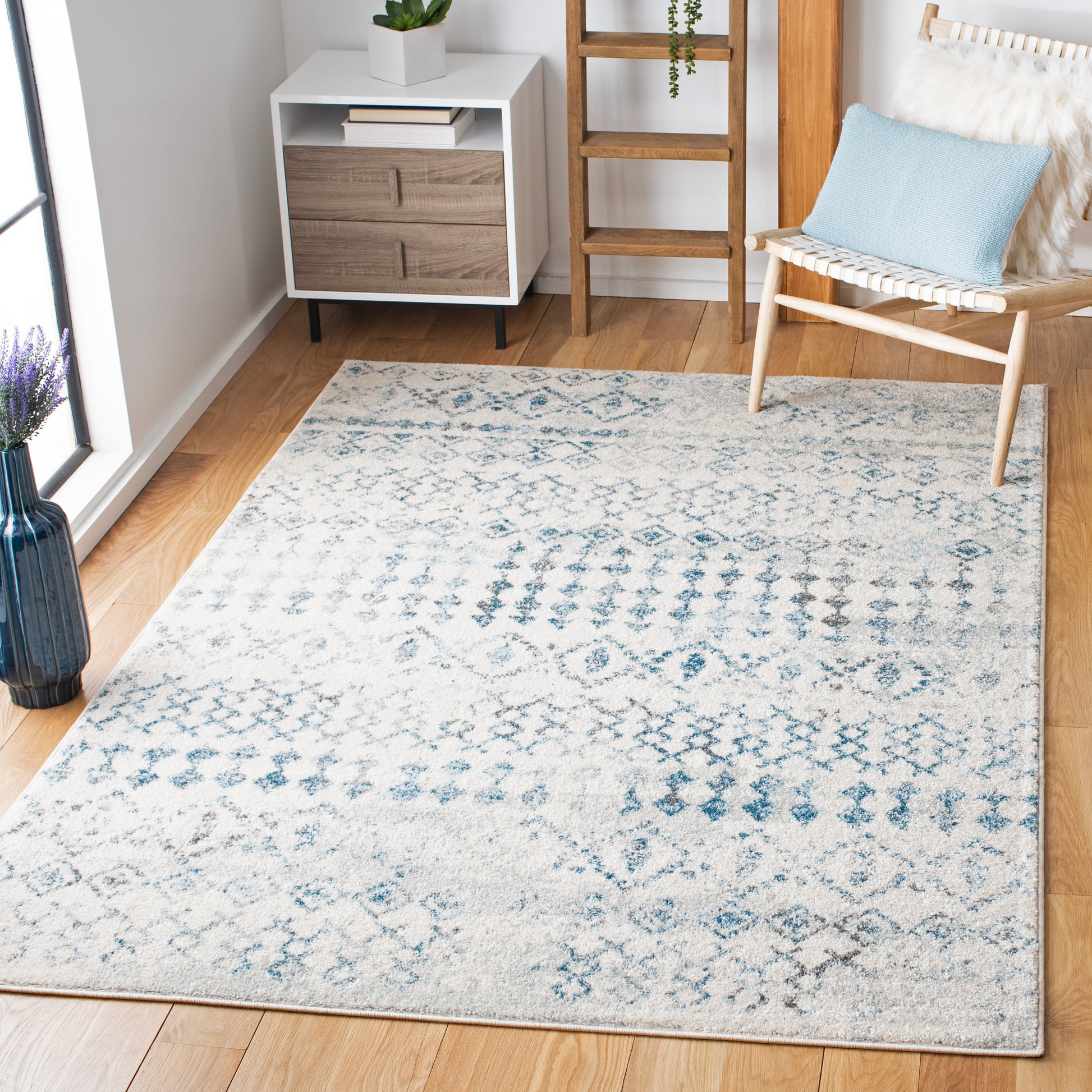 Safavieh Tulum Tul240C Ivory/Turquoise Area Rug