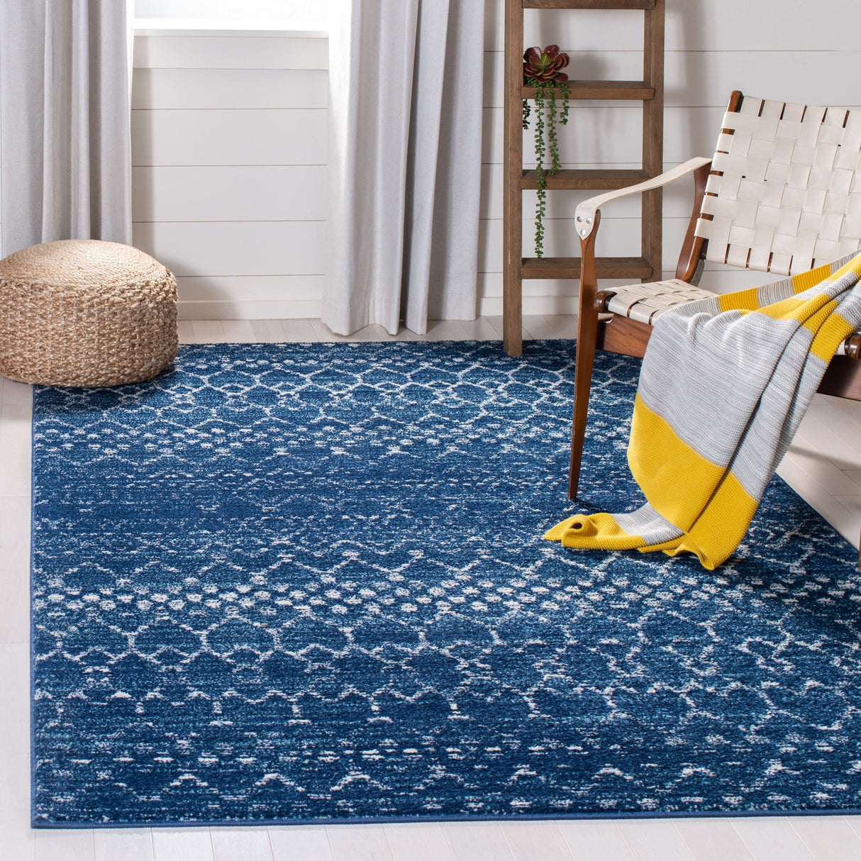 Safavieh Tulum Tul249M Blue/Ivory Rug.