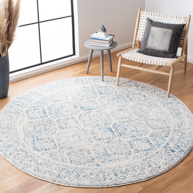 Safavieh Tulum Tul264B Ivory/Turquoise Rug.