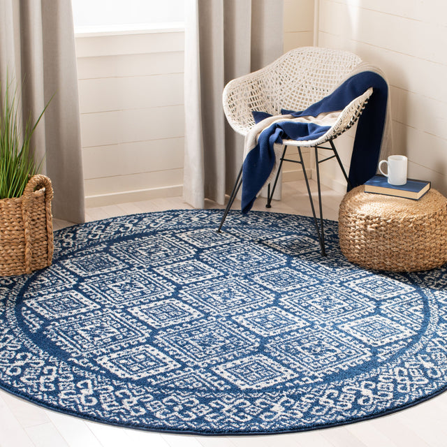 Safavieh Tulum Tul264N Navy/Ivory Rug.