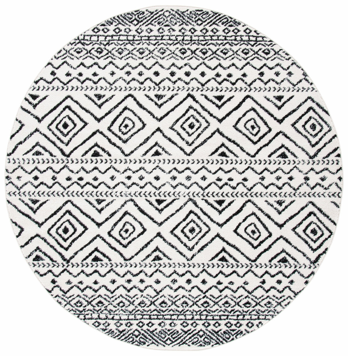 Safavieh Tulum Tul267D Ivory/Black Rug.