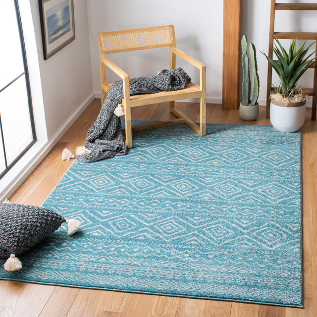 Safavieh Tulum Tul267K Turquoise/Ivory Rug.