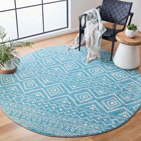 Safavieh Tulum Tul267K Turquoise/Ivory Rug.