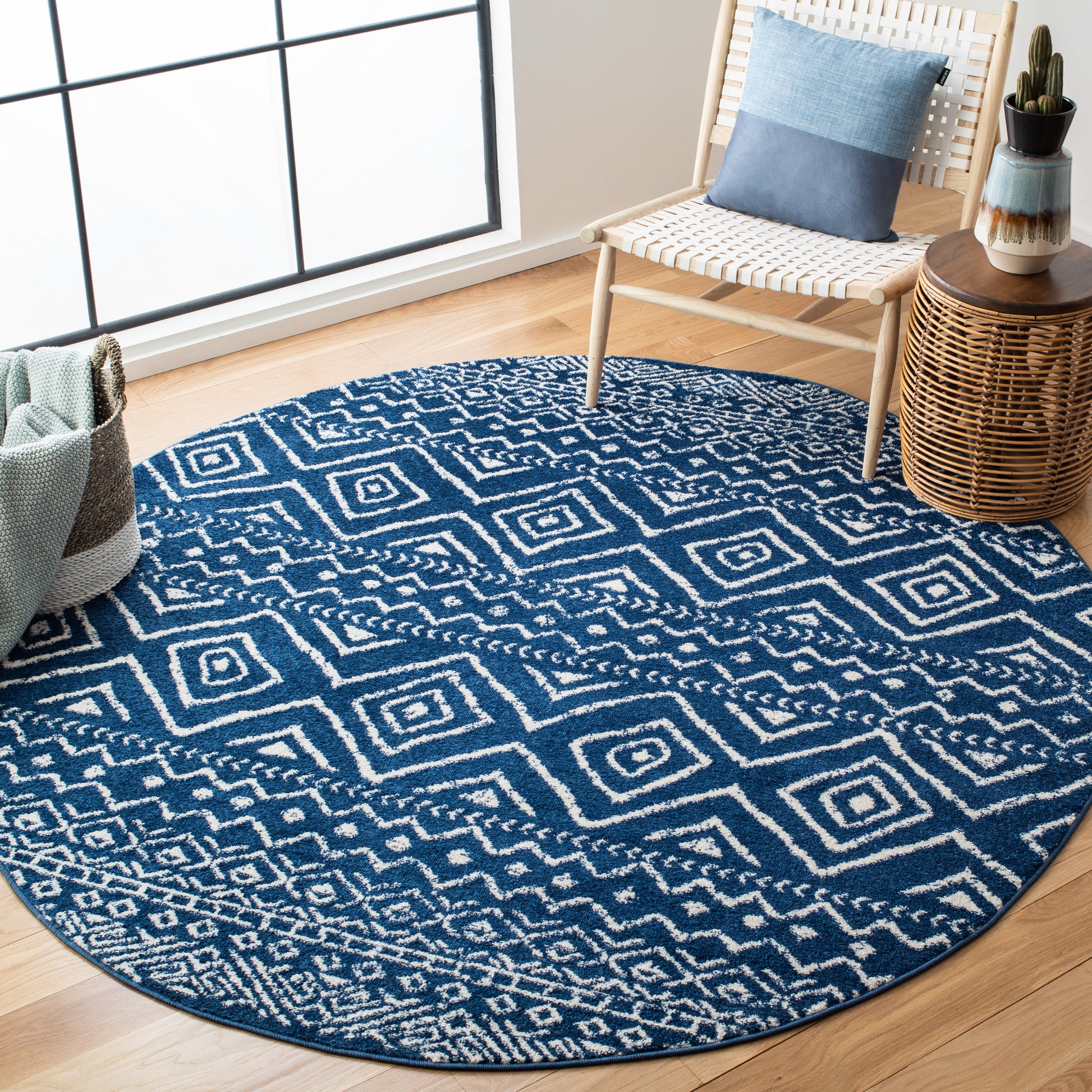 Safavieh Tulum Tul267N Navy/Ivory Area Rug