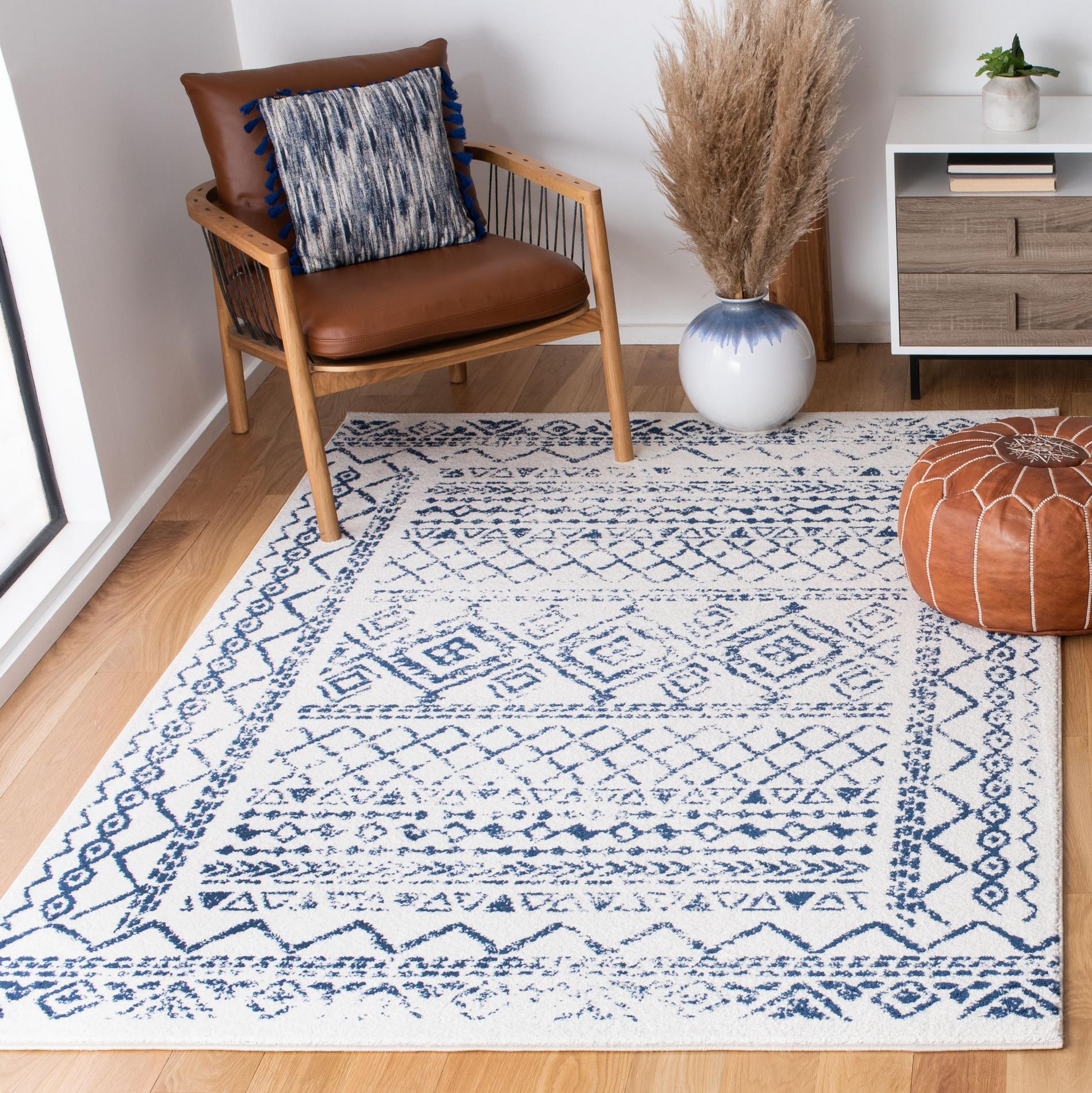 Safavieh Tulum Tul268C Ivory/Navy Area Rug