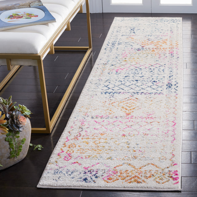 Safavieh Tulum Tul268E Ivory/Fuchsia Rugs.