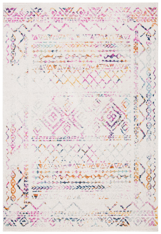 Safavieh Tulum Tul268E Ivory/Fuchsia Area Rug